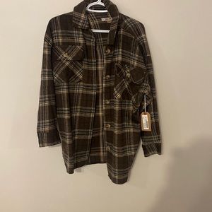 Brown flannel